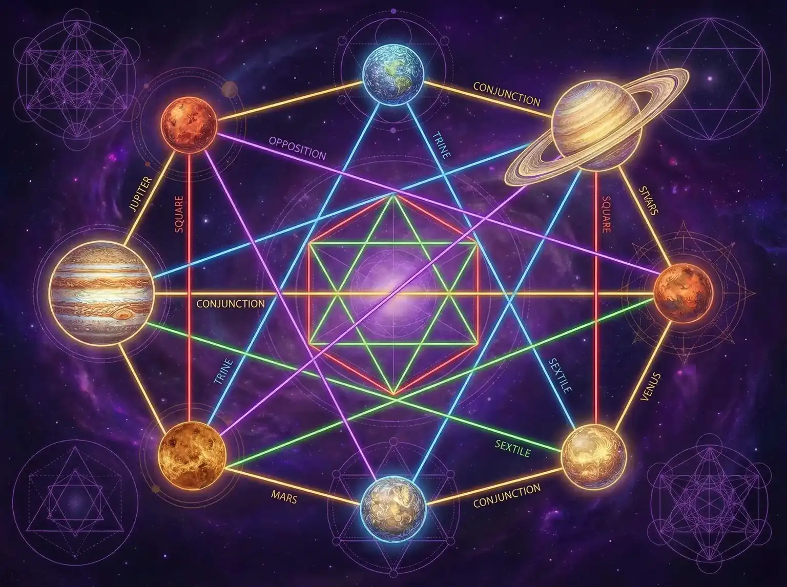 行星相位解读 - 每日黑料 | 占星学进阶